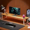 Suporte para Monitor de Computador Elevação para Mesa de Escritório Base para Aumentar Altura de Monitor de Mesa Organizador com Armazenamento