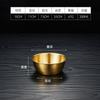 Tigela Coreana de Aço Inoxidável 304 para Vinho de Arroz, Tigela Dourada para Petiscos com Alça, Tigela Especial para Arroz para Restaurante, Tigela para Tempero e Preparo