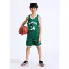Traje de Uniforme de Baloncesto de los Lakers para Niños y Niñas Estudiantes de Jardín de Infancia y Primaria No. Personalización de Jersey de Equipo de Entrenamiento de Juego 24