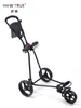 Carro para Bolsa de Golf True, Carrito de Tres Ruedas para el Campo de Golf, para Niños y Adolescentes, con Soporte para Paraguas, Plegable