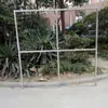 Nuevos Accesorios de Marco de Techo para Bodas Corona de Flores de Hierro Forjado Línea Colgante Cortinas Marco Superior Cuadrado Romboidal