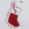 Calcetines Navideños Clásicos de Amor de Hong Kong Letra Roja Calcetines de Navidad Tejidos de Lana Decoración Festiva Colgante Navideño