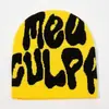 Gorro de Punto para Exportación de Venta Caliente Transfronteriza Gorro de Lana Gorro Tipo Beanie Tendencia Europea y Americana Gorro para el Frío Jacquard de Letras