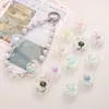25mm Acrílico Transparente Dos Tonos Colorido Girasol Agujero Pasante Cuentas Sueltas Hecho a Mano DIY Pulsera Cadena de Teléfono Móvil Accesorios