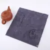 Pano de Prato Absorvente Pano de Chá Pano de Mesa de Chá Pano Espesso para Panela Pano de Chá Kung Fu Apoio para Xícara de Chá Conjunto de Panos Quadrados Pequenos Logo