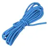 Cuerda fluorescente de núcleo hilado poliéster-algodón en stock para camping al aire libre, cuerda reflectante para asegurar y empaquetar mercancías