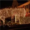 Suministro directo de fábrica luces de cadena solares luces decorativas para patio de vacaciones de Navidad luces LED de cadena impermeables para exteriores para césped