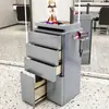 Nuevo Gabinete de Herramientas para Barbería Gabinete para Salón de Peluquería Carrito Móvil Gabinete de Almacenamiento de Herramientas de Madera Maciza Móvil Sin Instalación
