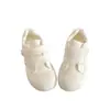 Zapatillas Blancas de Suela Gruesa con Velcro para Mujer 2026 Nuevo Primavera Nicho Original Estudiante Versátil Casual Deportivas Zapatos de Plataforma