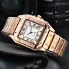 Reloj Niricha Cuadrado de Acero Inoxidable para Hombre 2024 Tres Agujas Cuarzo Segundo Corriendo Calendario Reloj Fábrica Mayorista Una Pieza