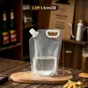 Bolsas Gruesas de Grado Alimenticio para Cerveza Transfronterizas, Bolsas de Empaque Selladas, Bolsas con Boquilla Portátil, Bolsas Desechables para Agua, Bolsas para Empaque de Líquidos
