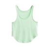 Chaleco Retro Estilo Americano Spice Girl Dobladillo Curvo Sexy Irregular Nicho Espalda Descubierta Tirantes Ajustados Adelgazante Top Pequeño