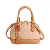2026 Nueva Moda Estampado Bloques de Color Cadena Retro Europeo y Americano Bolso de Hombro Cruzado Gran Capacidad Bolso de Mano Bolso Tipo Concha