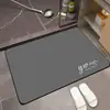 Alfombrilla absorbente de secado rápido para suelo de baño del hogar, alfombrilla antideslizante y resistente a la suciedad para la entrada del inodoro, alfombrilla de suelo simple de tierra de diatomeas