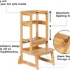 Escadote Ajustável Transfronteiriço Cadeira de Pé para Crianças Torre para Crianças Pequenas Torre de Aprendizagem para Banheiro Cadeira de Aprendizagem Montessori