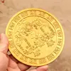 Quatro Feras Míticas Montanha e Mar Cidade Ornamentos Relevo Dupla Face Sol e Lua Disco Bagua Cerimônia de Abertura Presente Fábrica Atacado em Estoque