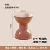 Taburete Bajo, Taburete de Plástico para el Hogar, Taburete de Comedor Estilo Crema, Taburete para Mesa de Café en la Sala de Estar, Taburete Redondo Pequeño Creativo, Taburete para Cambiar Zapatos en la Entrada