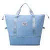 Bolsa de Viagem Impermeável de Grande Capacidade com Separação Seca e Úmida, Bolsa Esportiva para Yoga, Natação, Fitness, Bolsa de Bagagem para Viagem Curta de Estudante ou Negócios