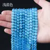 Cuentas redondas semiacabadas de cristal ojo de gato en stock del fabricante, cuentas sueltas para hacer joyería DIY, accesorios para pulseras y collares, venta al por mayor