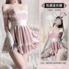 Domila Lingerie Sexy Uniforme de Coelho Tentação Sexy Vestido de Natal Cosplay Feminino Peito Pequeno Roupas de Paixão