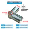 Accesorios de Conexión de Dos y Tres Vías para Estructura de Tubería de Acero Conector sin Soldadura para Tubo Redondo de 25 Hebilla de Unión para Tubo Redondo Galvanizado de 32