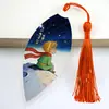 Aventura Planetaria El Principito Marcador de Páginas con Nervadura de Hoja Real Estilo Fresco y Artístico Clip Marcador de Lectura un Regalo Cálido para Amigos