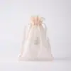 Bolsa de Malla Transparente Cosméticos Joyería Empaque Bolsa de Regalo Sensación de Alta Gama Cordón Bolsa de Organza con Cordón Personalizado