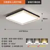 Lámpara de Techo para Sala de Estar, Minimalista Italiano Ultradelgada Protección Ocular Luz Principal para el Pasillo, Paquete Completo de Iluminación para Toda la Casa Simple Moderna de Espectro Completo