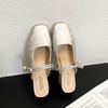 Jin Bukang [Colección Popular] Nuevas Zapatillas de Mediodía Estilo Chino Nuevo para Mujer Ropa de Exterior Verano Nuevas Sandalias Estilo Nacional con Falda
