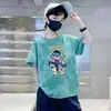 Camiseta de Manga Corta para Niños Nueva de Verano Algodón Ropa Infantil Deportiva para Niños Camiseta para Niños Top Moderno Versátil