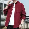 Camisa de manga larga para hombre estilo Hong Kong, diseño nuevo, versátil, ligera, con bolsillos, perfecta para primavera, camisa casual estilo japonés con buena caída