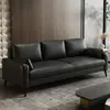 Sofá de escritório de couro moderno simples para arranhar gatos, combinação para recepção, casa de aluguel, apartamento, recepção, negócios, apartamento pequeno
