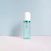 Botella de espuma verde de 60 ml, limpiador facial, limpiador de manos, botella espumosa, botella de espuma de plástico PET, botellas portátiles