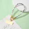 Cadena para Teléfono Móvil de Venta Caliente Transfronteriza con Pedrería, Cordón Dorado con Herrajes Metálicos, Accesorio de Muñeca para Teléfono, Correa de Teléfono para Mujer, Cadena para Teléfono