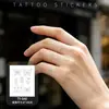 Pegatinas de tatuaje de lámina plateada con un toque de alta gama para actuaciones, vacaciones, maquillaje de belleza, tatuajes de lámina plateada para brazo, ojo y tobillo para mujeres