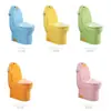 Crianças do jardim de infância pinguim de cerâmica colorido agachado vaso sanitário mictório para meninos bolso de urina lavatório lavatório pia mesa