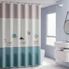 Casa de banho Cortina de chuveiro engrossado impermeável Chuveiro Cortina terno sem punch-free magnético WC cortina Cortina Cortina Divisória