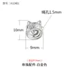 Estilo Chino Antiguo Corazón Ovalado Cuentas de Transferencia Cuentas Espaciadoras Portador Vacío Chapado en Oro de 18 Quilates Pulsera de Cuentas Pulsera Accesorios DIY Material