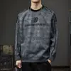 Nueva sudadera de peso pesado con cuello redondo, minimalista, para otoño/invierno 2026, para hombre, top casual y versátil de manga larga para hombre