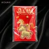 Pingente de Pônei Dourado Ano do Cavalo 2026 Ouro Puro 999 Riqueza Instantânea Chaveiro Bolsa Pingente de Celular Item Promocional