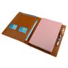 Cuaderno de Papel A5 de Cuero Crazy Horse Vintage Estuche de Cuero con Puntas de Acero para iPad Mini Estuche Protector Multifuncional de Cuero