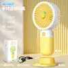 Novo Mini Ventilador Portátil de Mão, Suporte de Mesa Portátil, Ventilador de Carregamento USB, Presente para Estudante Atacado