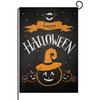 Bandeira de Jardim de Abóbora de Halloween Transfronteiriça com Impressão Dupla Face Decoração de Feriado para Jardim e Pátio Bandeira de Boas-Vindas para Casa