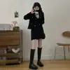 Roupas Femininas Plus Size, Conjunto de Terno de Luxo Leve Nicho Estilo Chanel, Novo Estilo Inverno 2025, Jaqueta Acolchoada, Conjunto de Duas Peças com Saia Longa e Curta