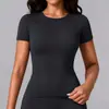 Conjunto de yoga ajustado sin espalda transfronterizo europeo y americano, ropa de fitness de secado rápido, pantalones cortos deportivos de manga corta para correr al aire libre y pantalones de yoga