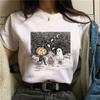 Nova Camiseta Feminina Manga Curta Morcego Roupas Abstratas Tee Tshirt