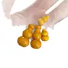 Calabaza Pequeña de Madera de Melocotonero Imitación con Agujero Recto, Calabaza Pequeña de Sándalo Negro, Calabaza Pequeña de Sándalo Rojo Sangre, Accesorios para Joyería DIY, Artesanías de Madera