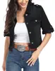 Fábrica de Origem ODM de Lote Pequeno Jaqueta Jeans Feminina Jaqueta Jeans Feminina Fábrica Personalizada Personalização
