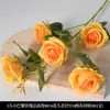 Flores Artificiales en Tema de Color Naranja y Naranja para Decoración de Boda, Arreglos de Pasillo, Arreglos Florales, Flores Falsas y Decoraciones de Piso