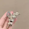 Pinza Metálica de Tiburón de Moda Pasador Grande Estilo de Alta Gama Pinza para Moño en la Parte Posterior de la Cabeza Pinza de Lazo Accesorio para el Cabello